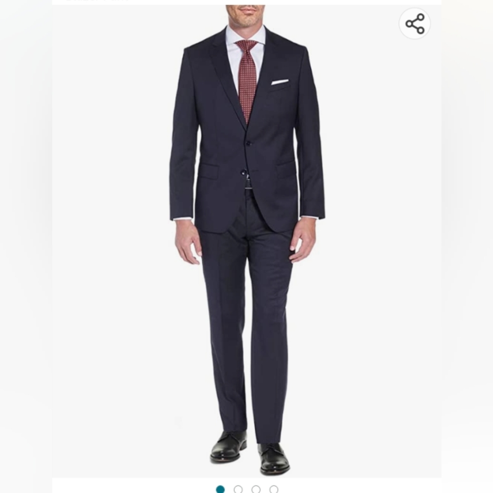 DTI DARYA Trading mens classic fit 2 button 2 piece suit
